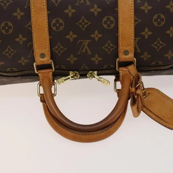 LOUIS VUITTON Monogram Keepall 55 Boston Bag M41424 LV Auth 137088 - Picture 8 of 16